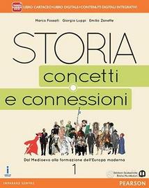 Libro STORIA CONCETTI E CONNESSIONI 1