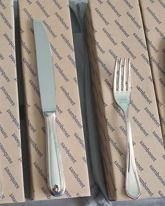 Servizio posate bagnate argento  Sambonet 36pz