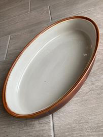 n.1 pirofila media MANCIOLI - porcellana da fuoco