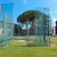 Gabbia di protezione per lancio del disco