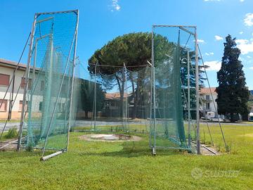 Gabbia di protezione per lancio del disco