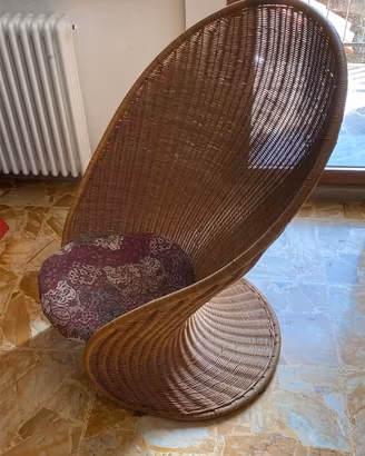 poltrona in vimini