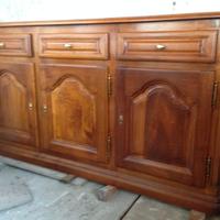 credenza in noce massello