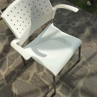 sedie plastica e ferro zincato