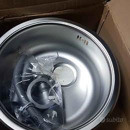 lavandino in acciaio inox circolare CM 40 interno