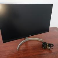 LG monitor 24" Full HD 1920x1080, audio integrato