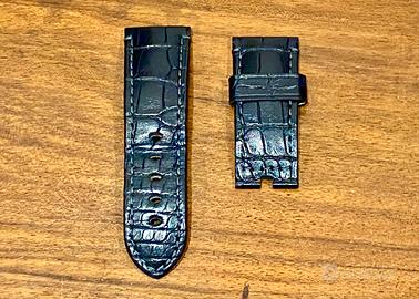 Panerai cinturino 24mm blue/black Croco