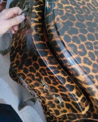Comodini leopardati artigianali stile barocco
