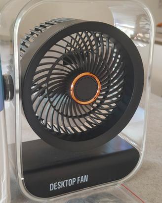 Ventilatore da Tavolo a batteria  – 5 Velocità, 