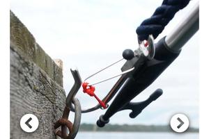 gancio per boa e anello di ormeggio