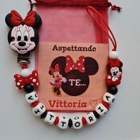 Clip e Porta Ciuccio Minnie