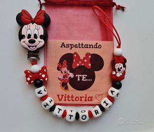 Clip e Porta Ciuccio Minnie