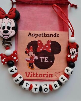 Clip e Porta Ciuccio Minnie