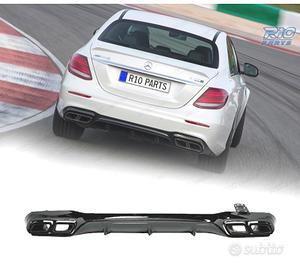DIFFUSORE MERCEDES W213 16-20 LOOK E63 NERO LUCIDO