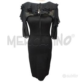 VESTITO DONNA TWINSET NERO VOILANT