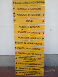 Cartelli per garden center