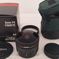 SONY / MINOLTA obiettivo SIGMA 8mm fisheye