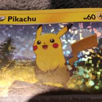 carta Pokemon Pikachu glitter 