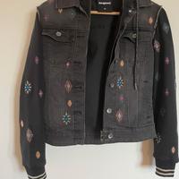 Desigual Jeans Chaq_liverpoo Giacca in grigio nera