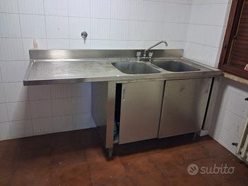 lavello professionale in acciaio inox