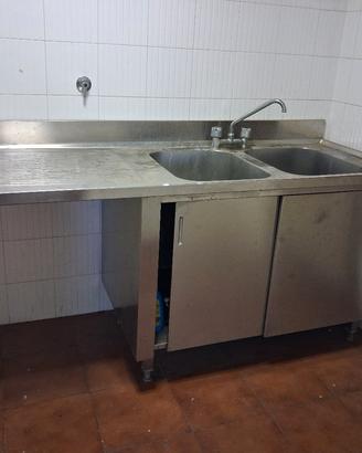 lavello professionale in acciaio inox