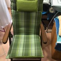 Poltrona legno reclinabile