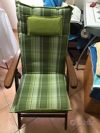 Poltrona legno reclinabile