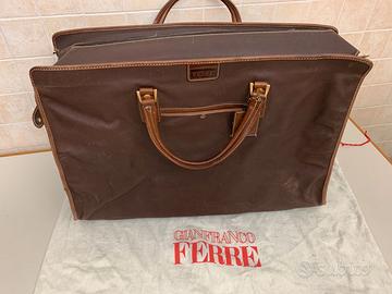borsone da viaggio vintage  Ferre' in pelle
