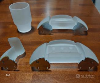 Set di accessori da bagno in vetro di Murano
