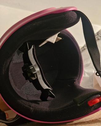 casco sci bambina con maschera da sci