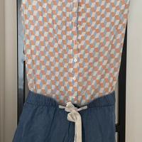 Roberto Collina tuta playsuit con pantaloncino XS