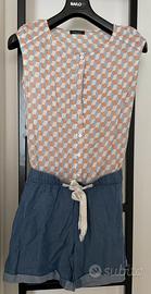 Roberto Collina tuta playsuit con pantaloncino XS