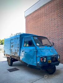 APE CAR P2 PIAGGIO 1980 CABINATO FOOD TRUCK 4 PORT