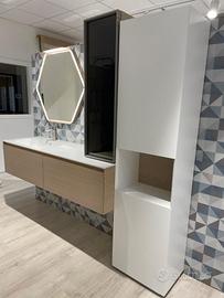 MOBILE BAGNO IN VERO LEGNO CON TOP 160 CM