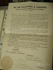 Cedola d'assegnazione di un sussidio dotale 1868