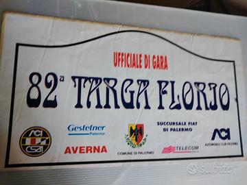 placca rally adesiva cm. 21x42 82 targa florio