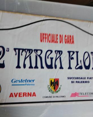 placca rally adesiva cm. 21x42 82 targa florio