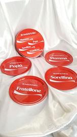 COCA COLA Dai un Bacio a.. SET 4 Sottobicchieri