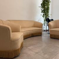 Divano e 2 poltrone anni 60 vintage design