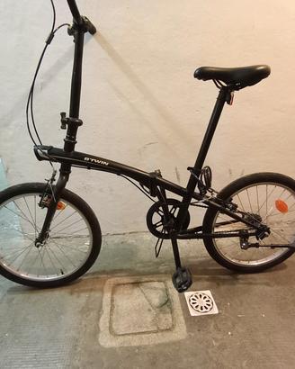 bicicletta b-twin pieghevole 