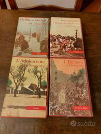 Quattro volumi d'epoca di Fedor Dostoevskij 