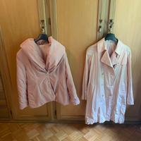 trench Zara women rosa e giacca rosa taglia M