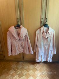 trench Zara women rosa e giacca rosa taglia M