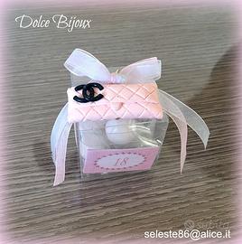 Bomboniera 18 anni tema chanel. miniatura borsa