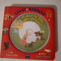 libro con cd, il gatto con gli stivali