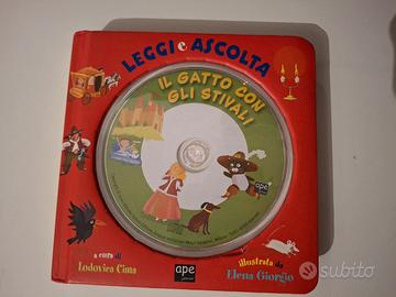 libro con cd, il gatto con gli stivali