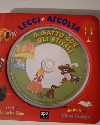 libro con cd, il gatto con gli stivali