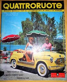 QUATTRORUOTE 1958 e '59 Fiat 1200 Granluce- SIMCA