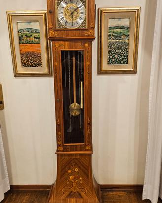 Orologio a pendolo a colonna MARCHION - Intarsiato