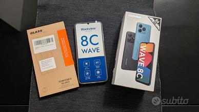 Smartphone Blackview Wave 8C completo di accessori